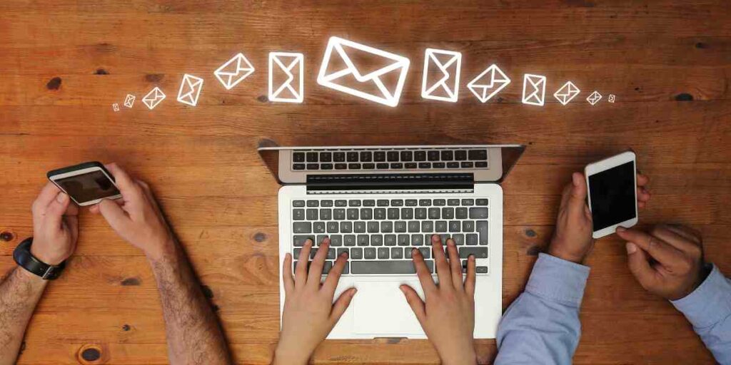 Email automation sequence illustration nurturing leads Email campaign example based on user behavior